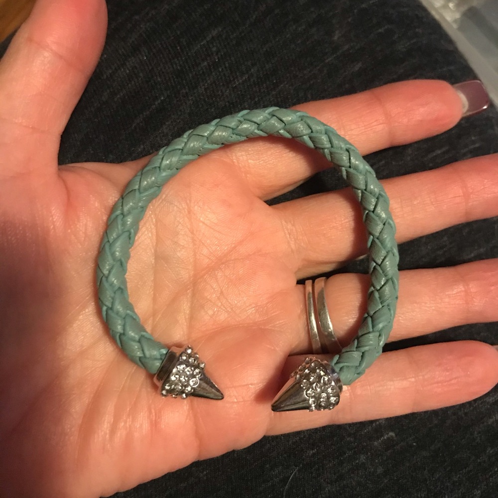 Woven spike bracelet